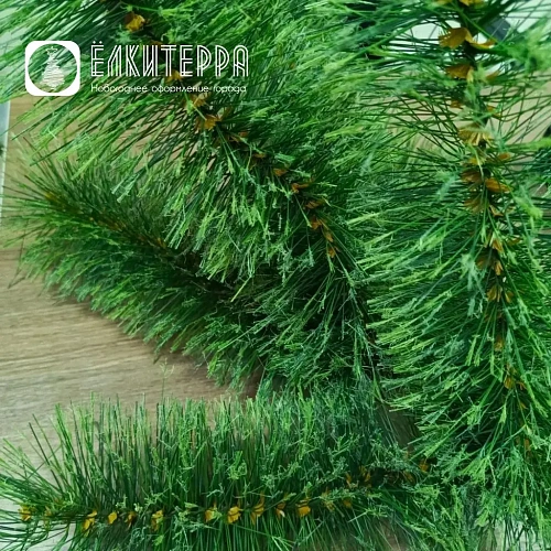 Искусственная хвойная ветка Леска ПВХ, 30 см 